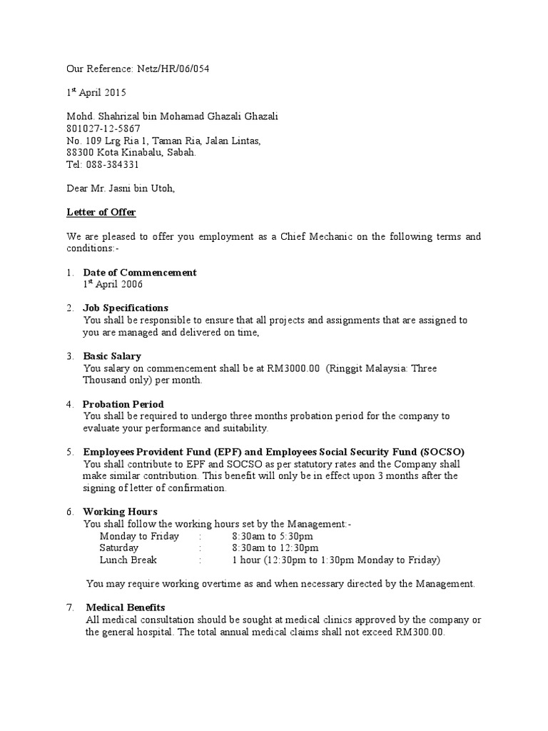 Featured image of post Surat Tawaran Contoh Offer Letter Bahasa Melayu Kamu boleh saja langsung menandatangani surat tawaran dan mengirimnya kembali jika paham dan setuju dengan semua syarat dan ketentuan yang tertulis