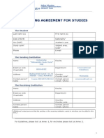 Formular Learning Agreeement Erasmus +