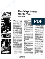 Banesh Hoffmann - College Boards Fail the Test - 1965