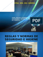 Reglas y Normas de Seguridad e Higiene