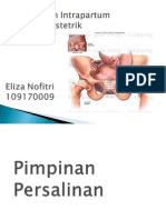 Pemeriksaan Intrapartum Dan Anastesi