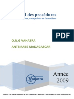 Vahatra Manuel Procedures Admin 2009