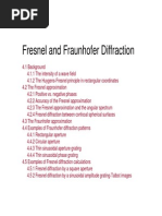 Fresnel and Fraunhofer Diffraction