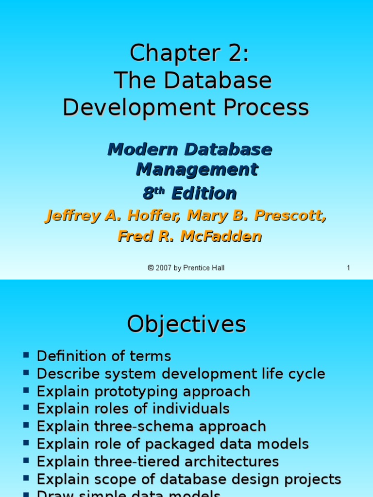 The Database Development Process | PDF | Data Model | Databases