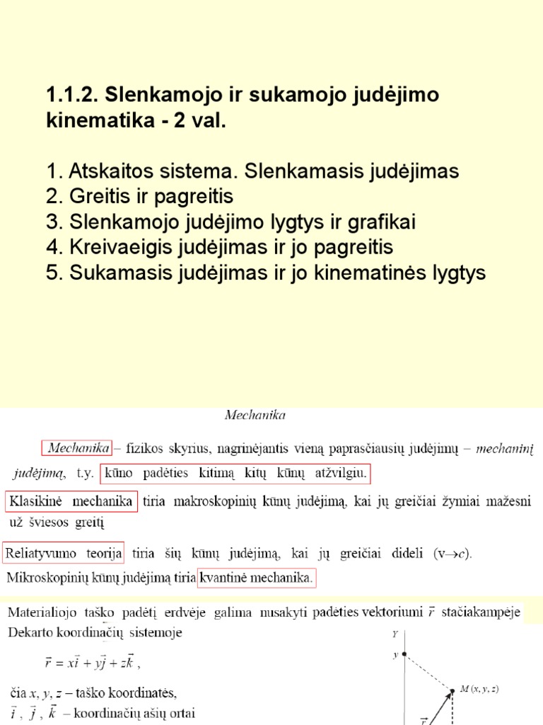 Mechanika I | PDF