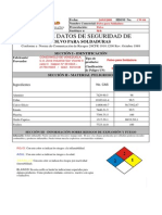 Hoja de Seguridad Msds Polvo para Soldaduras