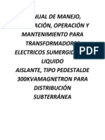 Mantenimiento de Trafos Subterraneos