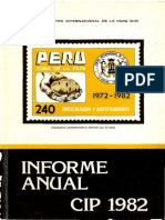 CIP Informe Anual 1982