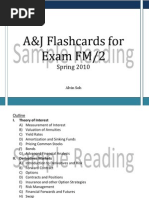 A&J Flashcards For Exam SOA Exam FM/ CAS Exam 2