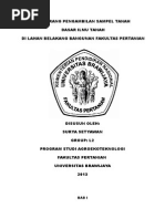 Download Laporan Pengambilan Sampel Tanah by Risal Akbar Mulya SN258196985 doc pdf
