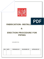 Piping Fabrication Procedure.