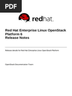 Red Hat Enterprise Linux OpenStack Platform 6 Release Notes