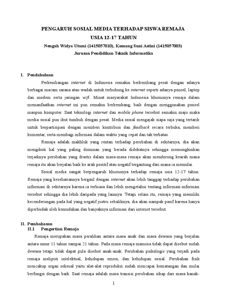 Teks Pidato Pengaruh Media Sosial Bagi Pelajar Kumpulan