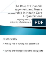 The Role of Financial Management and Nurse Leadership