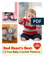 Red Hearts Best 12 Free Baby Crochet Patterns