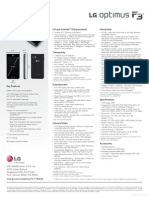 LG Optimus F3 P659 Spec Sheet