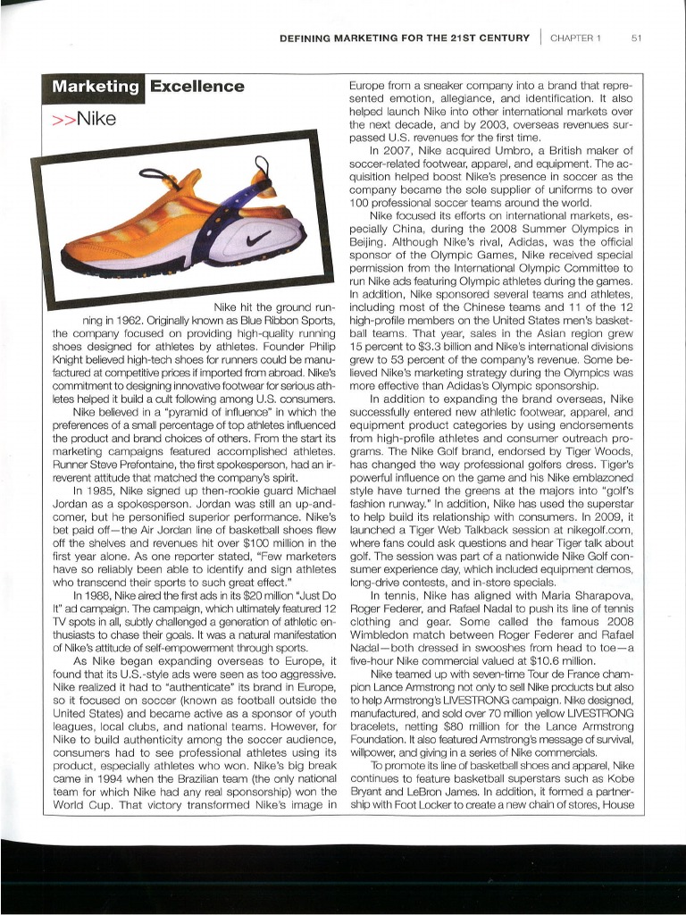 Nike case study change management picture