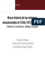 Breve historia de las reformas educacionales en Chile (1813-presente)