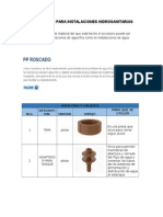 Accesorios para Instalaciones Hidrosanitarias