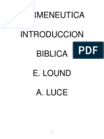 Lound & Luce - Hermeneutica E Introduccion Biblica