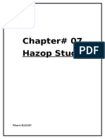 Chapter# 07 Hazop Study