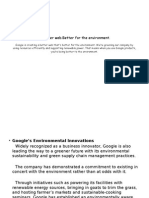 Google Enviromnt Sustainability