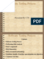 Software Testing Process: Presented by CTS