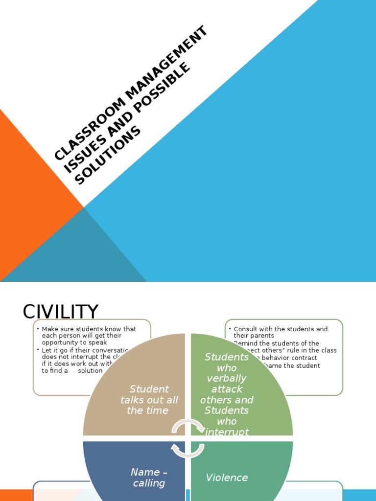 Classroom Management Challenges & Solutions | PDF | Nonverbal ...