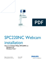 Philips SPC220NC Webcam Driver Installation Manual