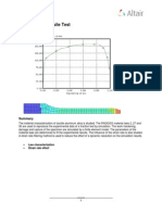 Example 11 - Tensile Test: Law Characterization Strain Rate Effect