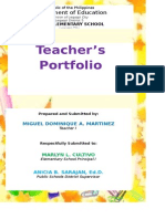 Title Page Teachers Portfolio Final