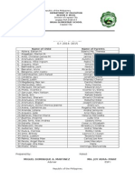 List of Paying Parents: Grade V-Emerald