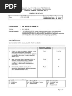 EC601 Course Outline