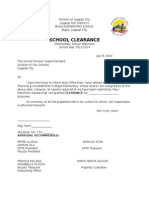 School Clearance: Approval Recommended