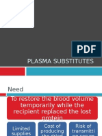 Plasma Substitutes
