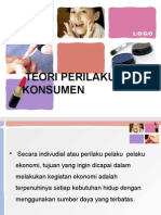 Teori Perilaku Konsumen