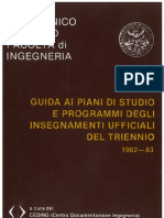 Politecnico Di Torino Guida Triennio 1982-83 Ingegneria