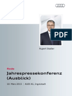 Rupert Stadler - Jahrespressekonferenz 2015: Ausblick