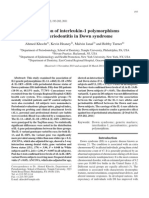 Association of Interleukin-1 Polymorphisms With Periodontitis in Down Syndrome