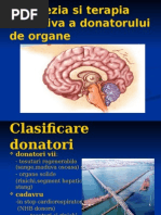 Anestezia Si Terapia Intensiva a Donatorului de Organe