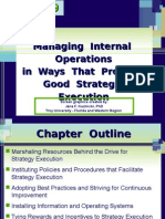 Managing Internal Operations in Ways That Promote Good Strategy Execution