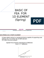 Basic of Fea For 1D Element (Spring) : Volmo