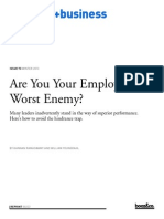 Strategy+business: Are You Your Employees' Worst Enemy?