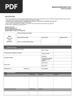Candidate Information Form Template | PDF
