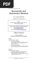 Ecumenism and Charismatic Renewal Theological and Pastoral Orientations (Malines Document II)