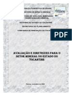 Diagnóstico Do Setor Mineral Do Estado Do Tocantins