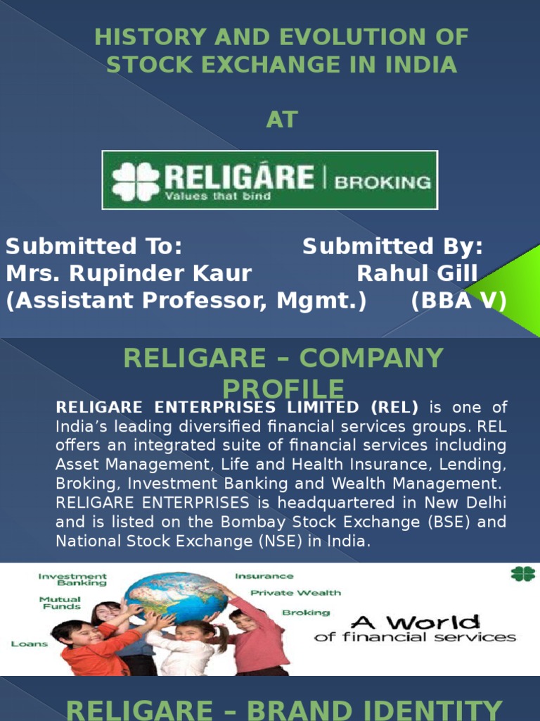 History and Evolution of Stock Exchange in India PDF Stocks