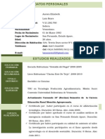 Curriculum Vitae Aurora