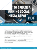 How To Create A Winning Social Media Report