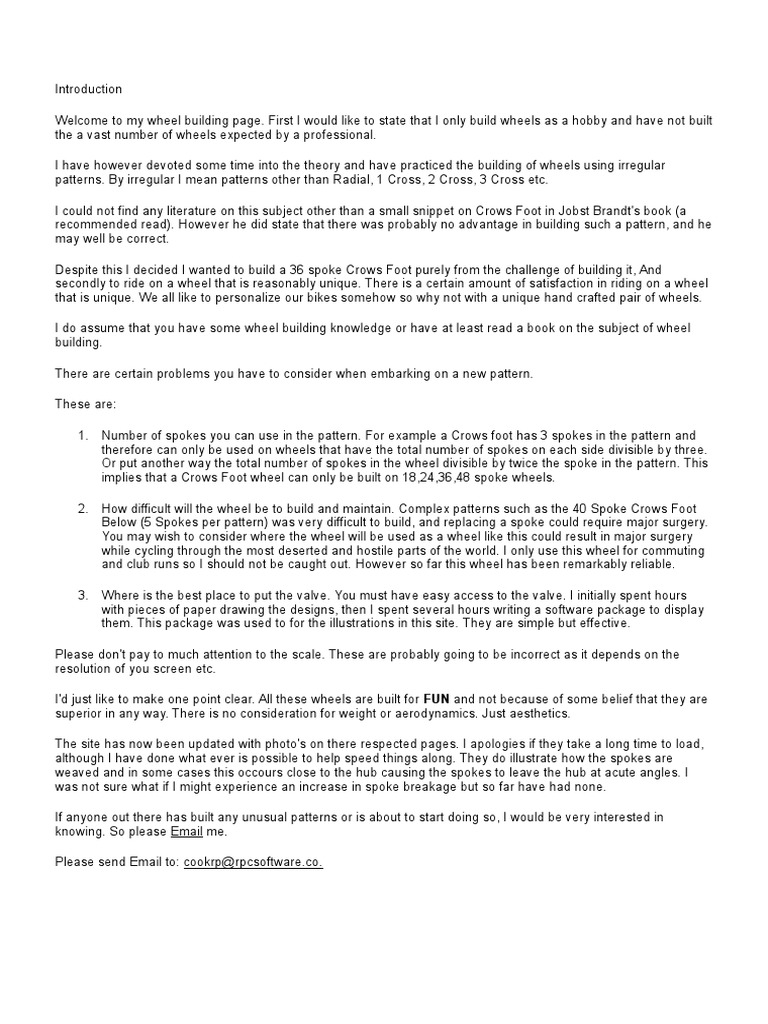 Twerminal Velocity Wheelbuilding PDF Nature